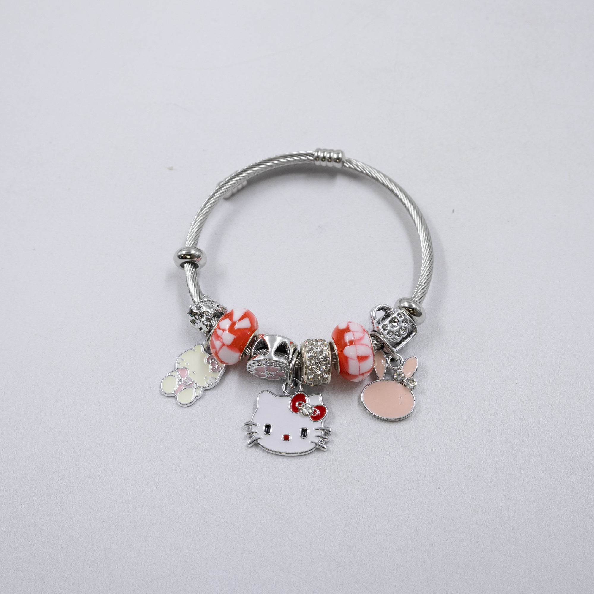 Pulsera tipo Pandora Plateados M6 Oro Laminado
