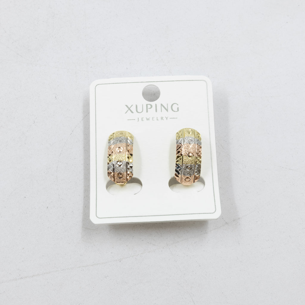 Aretes Oro Florentino Xuping M2 Oro Laminado