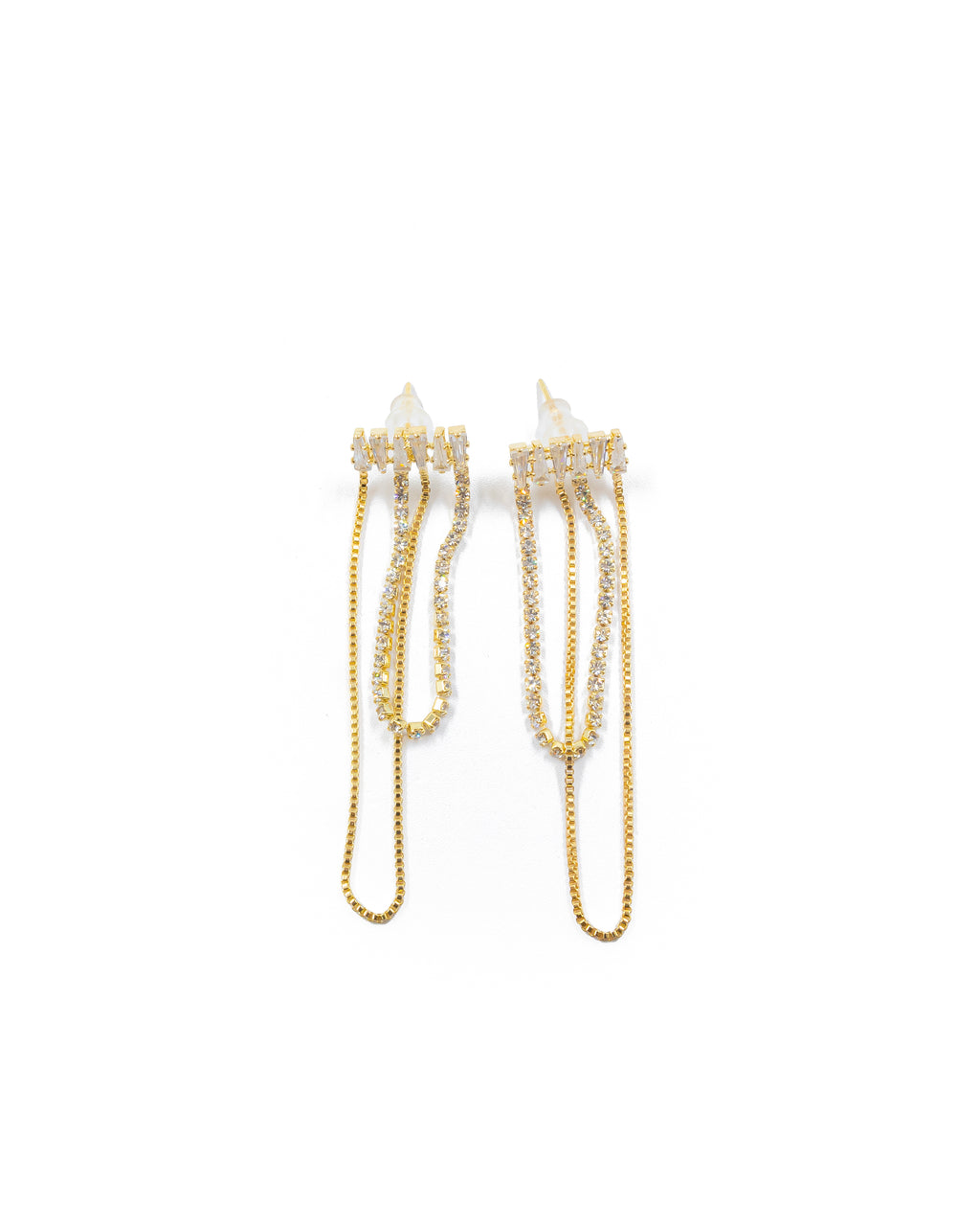 Aretes Largos Ansheli Dorados M6 Oro Laminado