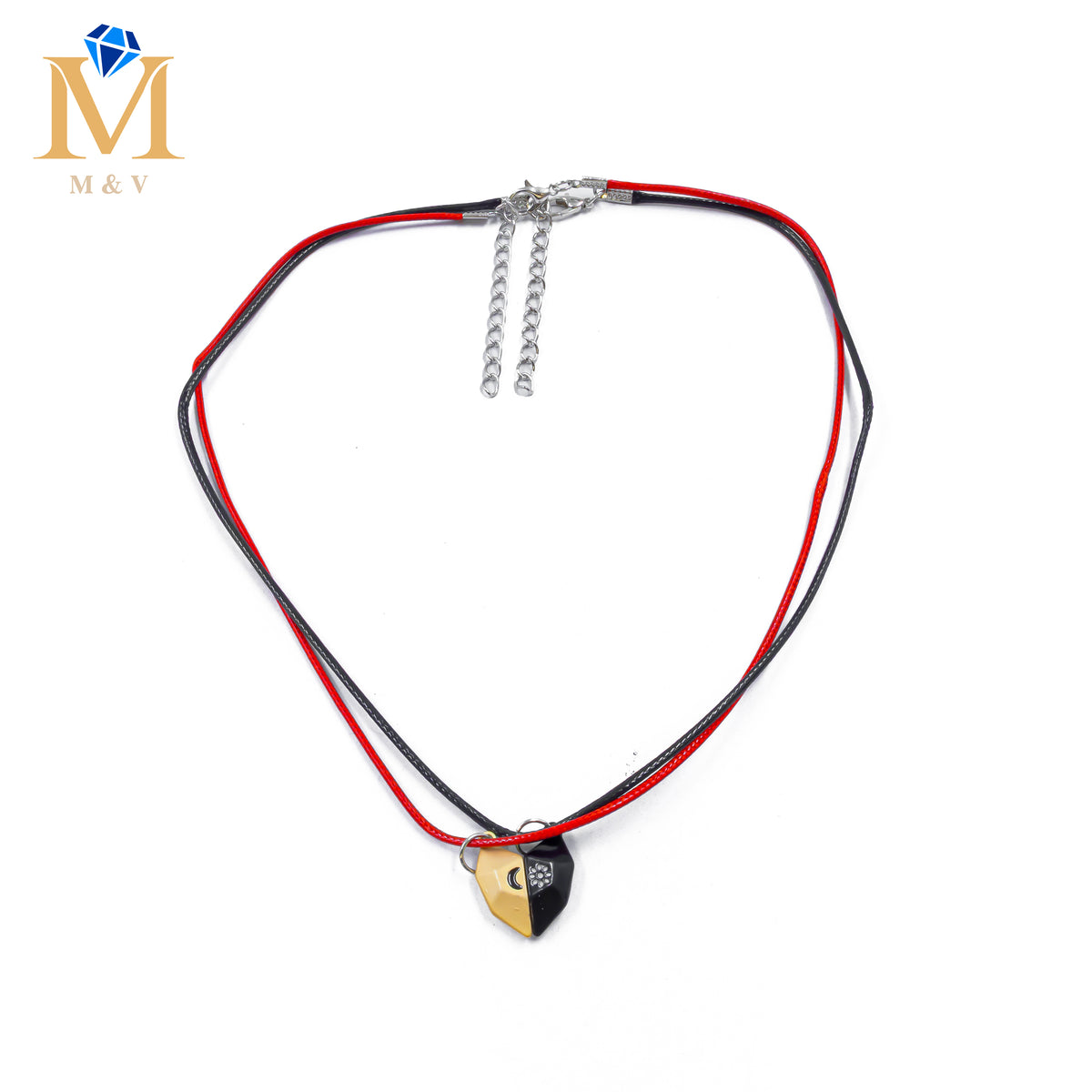 Collares en Pareja de corazón M12 Acero Inoxidable