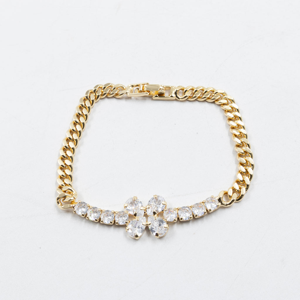 Pulseras Doradas con Piedras M5 Oro Laminado