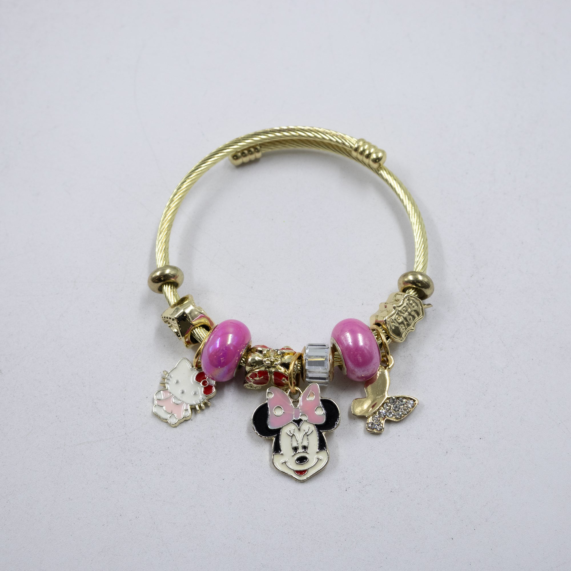 Pulsera tipo Pandora M8 Oro Laminado