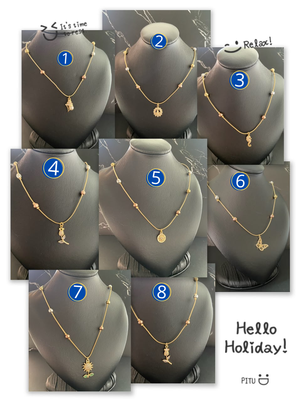 [12/SEPTIEMBRE/26] Collar Dorado con Dije M2 Oro Laminado