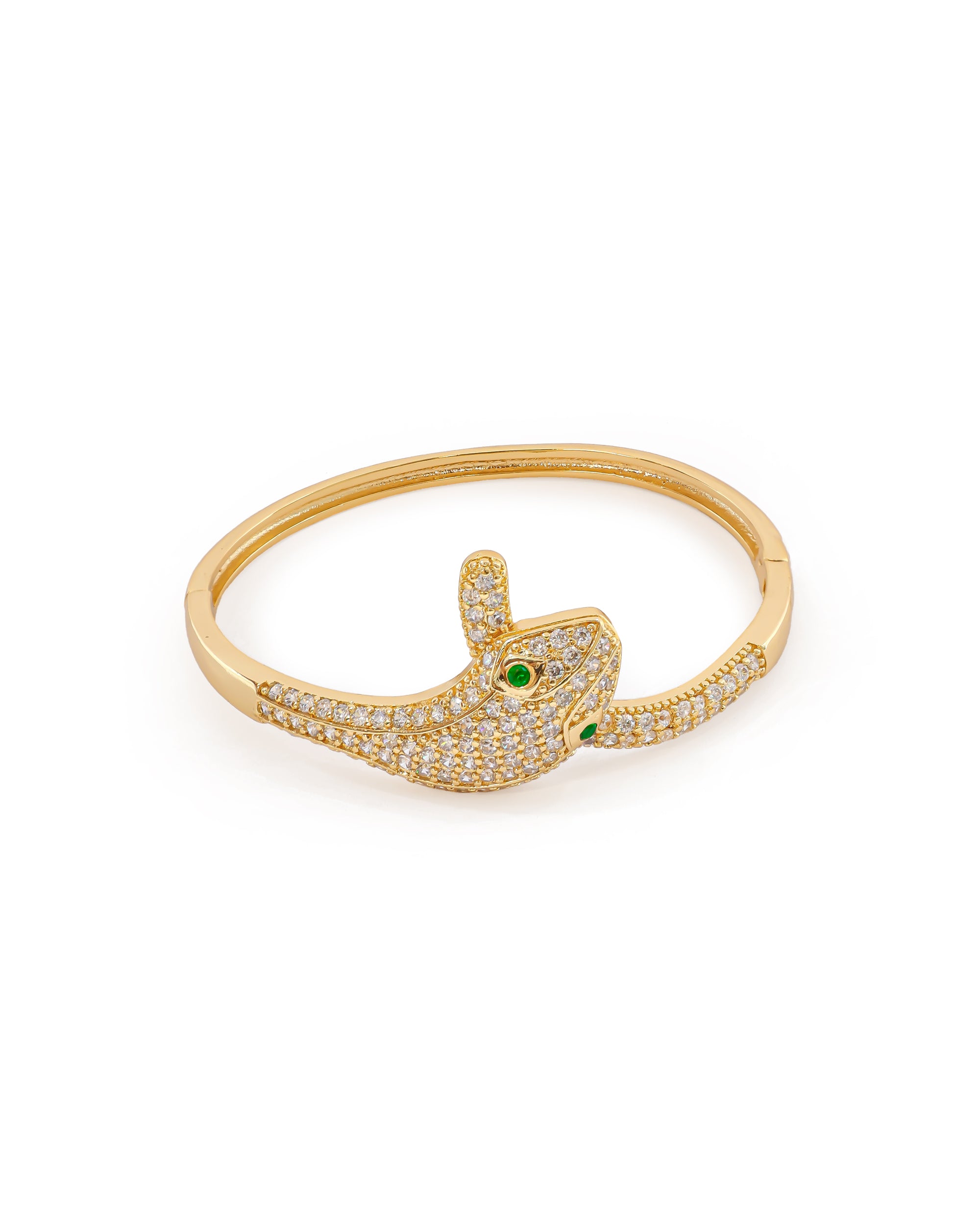 Brazalete Plateado con Piedras M10 Oro Laminado
