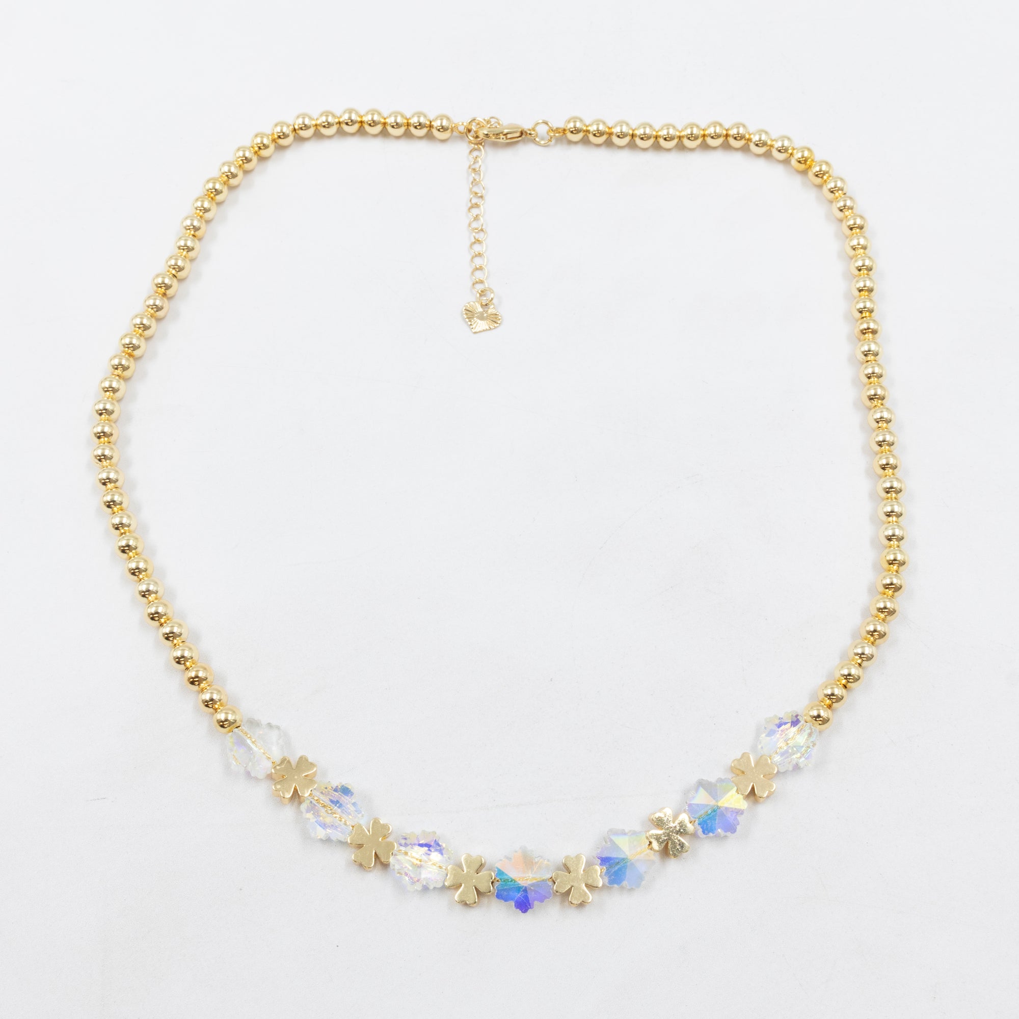 Collar Dorado de Cuentas M1 Oro Laminado