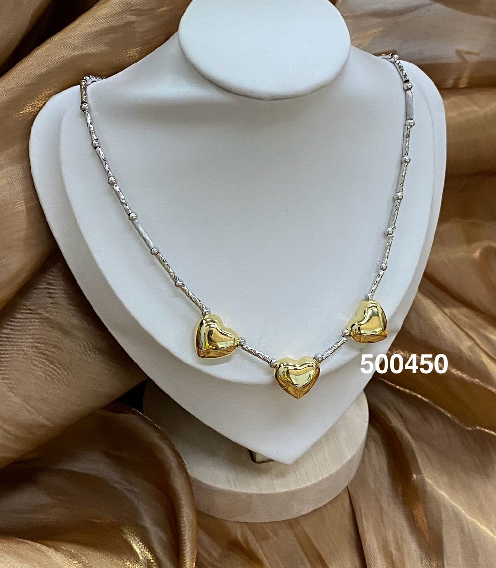 Collares Dorados de Cuentas M1 Oro Laminado