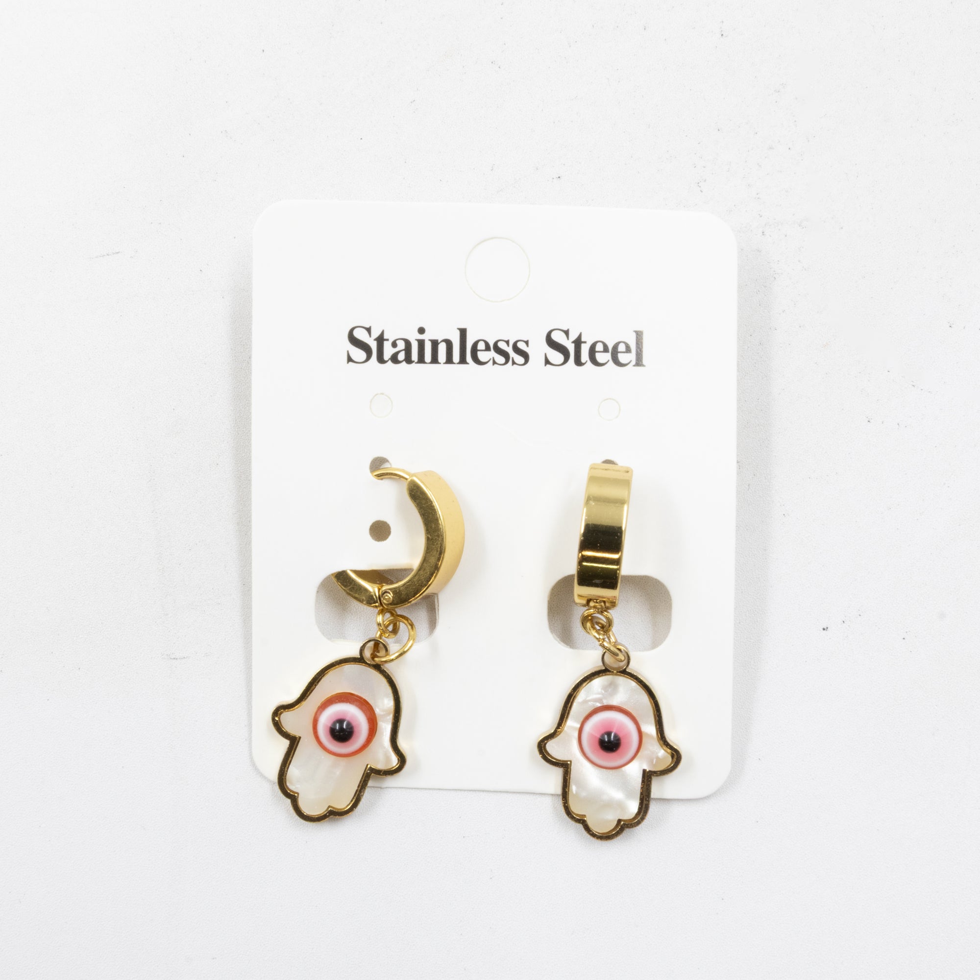 Aretes Dorados de Ojo Turco M1 Oro Laminado