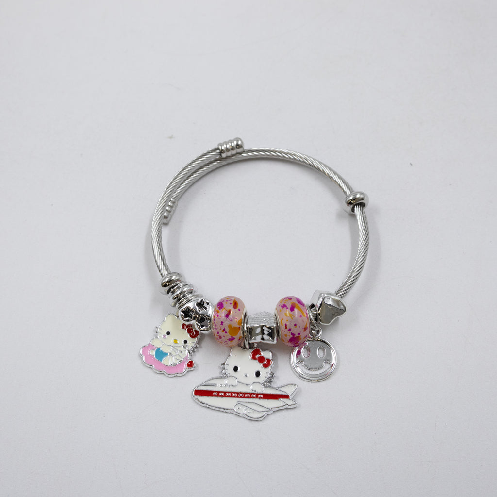 Pulsera tipo Pandora Plateados M4 Oro Laminado