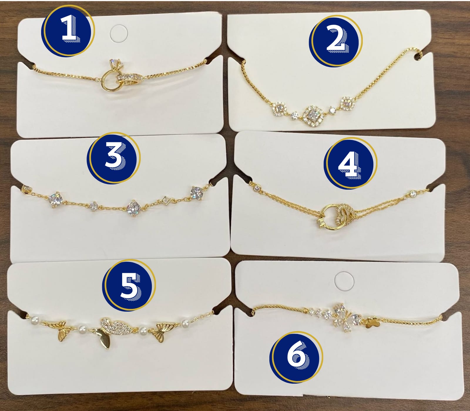 Pulsera Dorada Ansheli M2 Oro Laminado