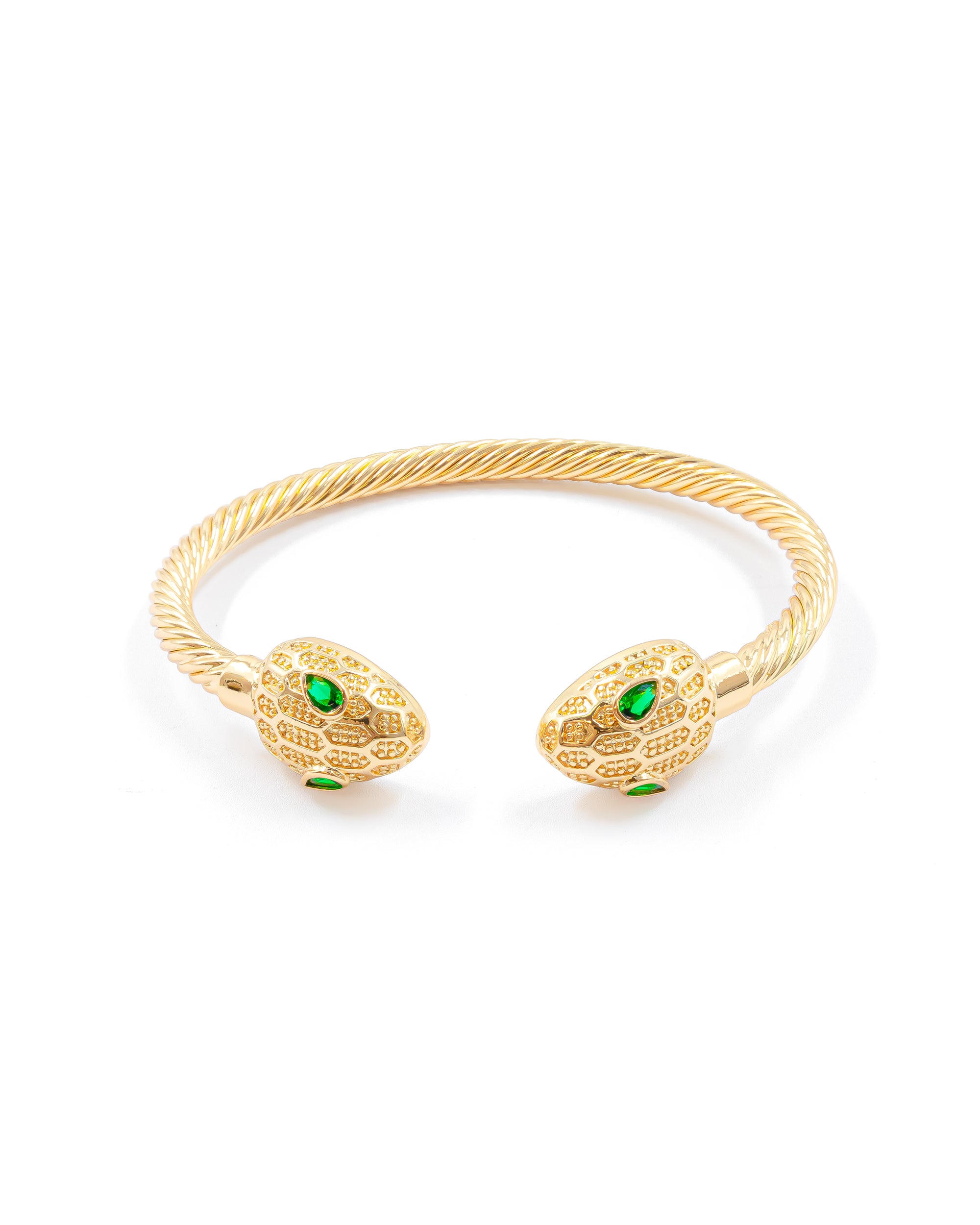 Brazalete Dorado con Piedras M7 Oro Laminado