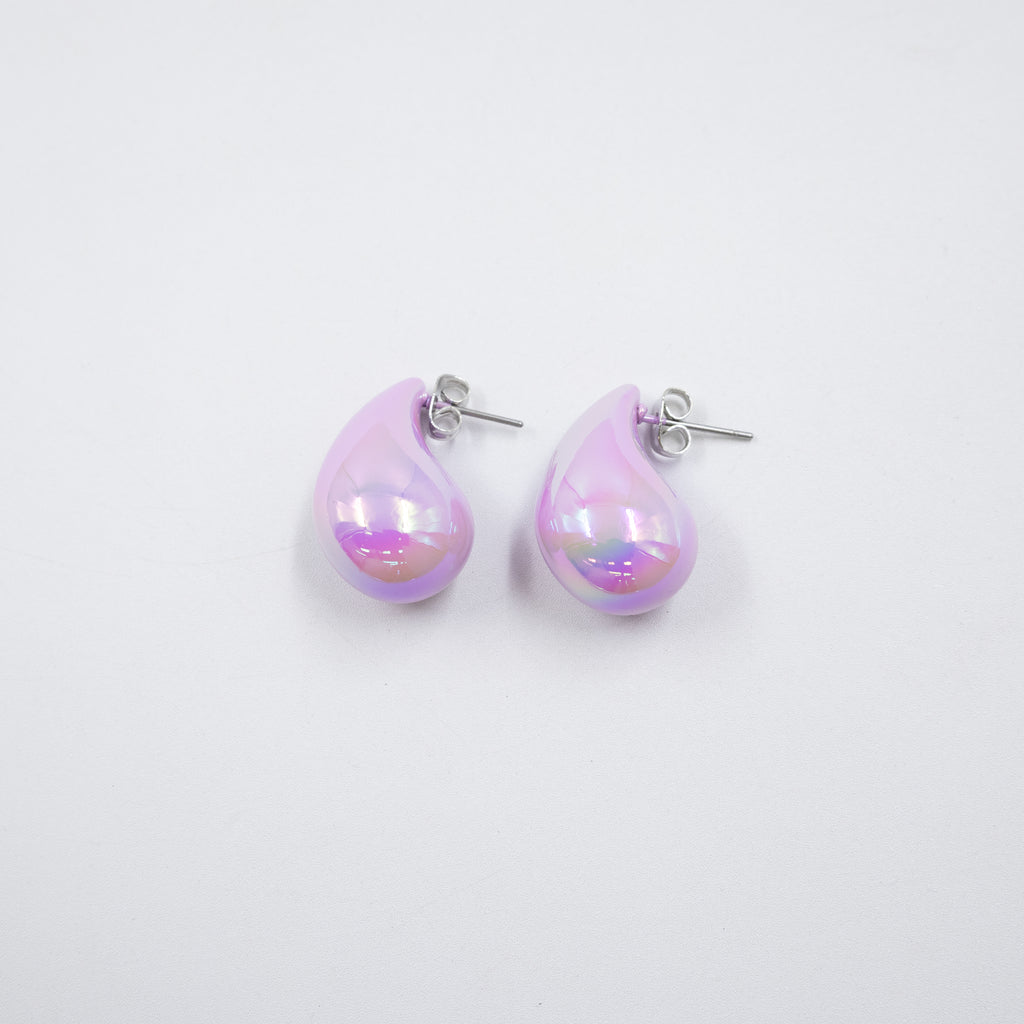 Aretes Chicos de colores M1 Oro Laminado