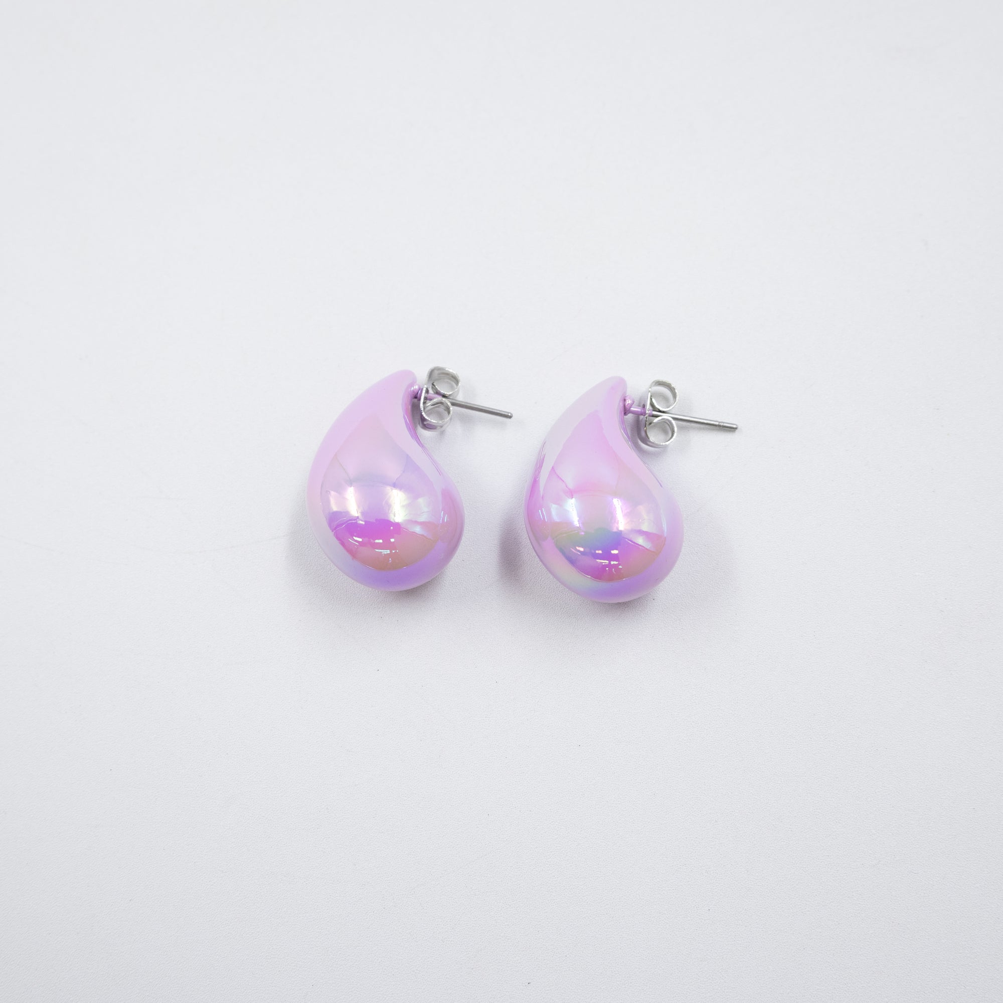 Aretes Chicos de colores M1 Oro Laminado