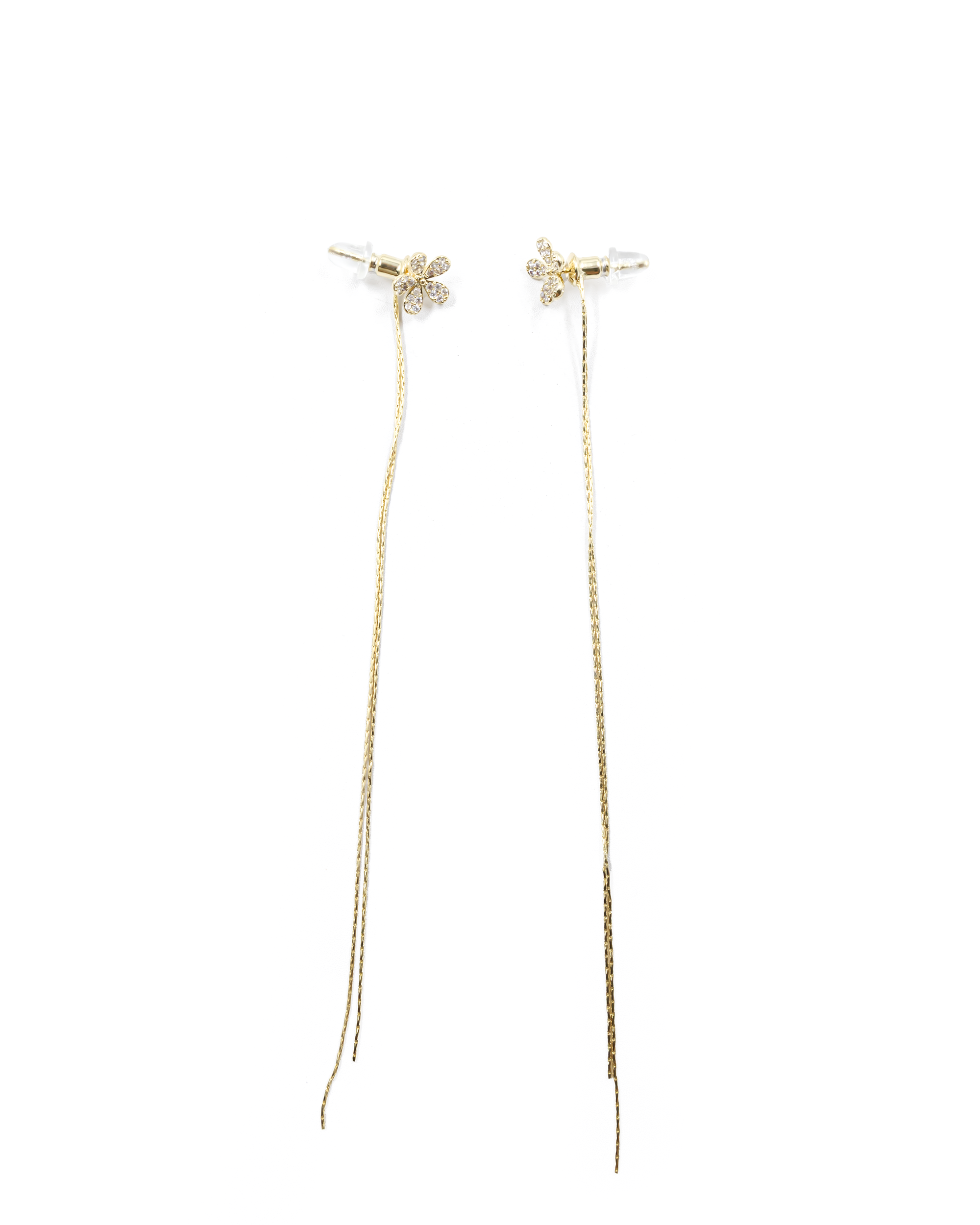Aretes Largos Ansheli Dorados M3 Oro Laminado