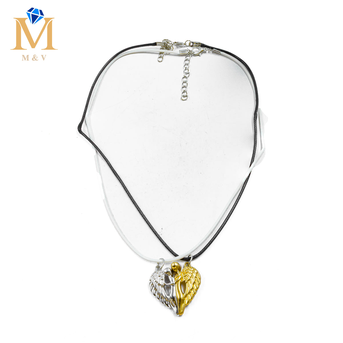 Collares en Pareja de corazón M9 Acero Inoxidable