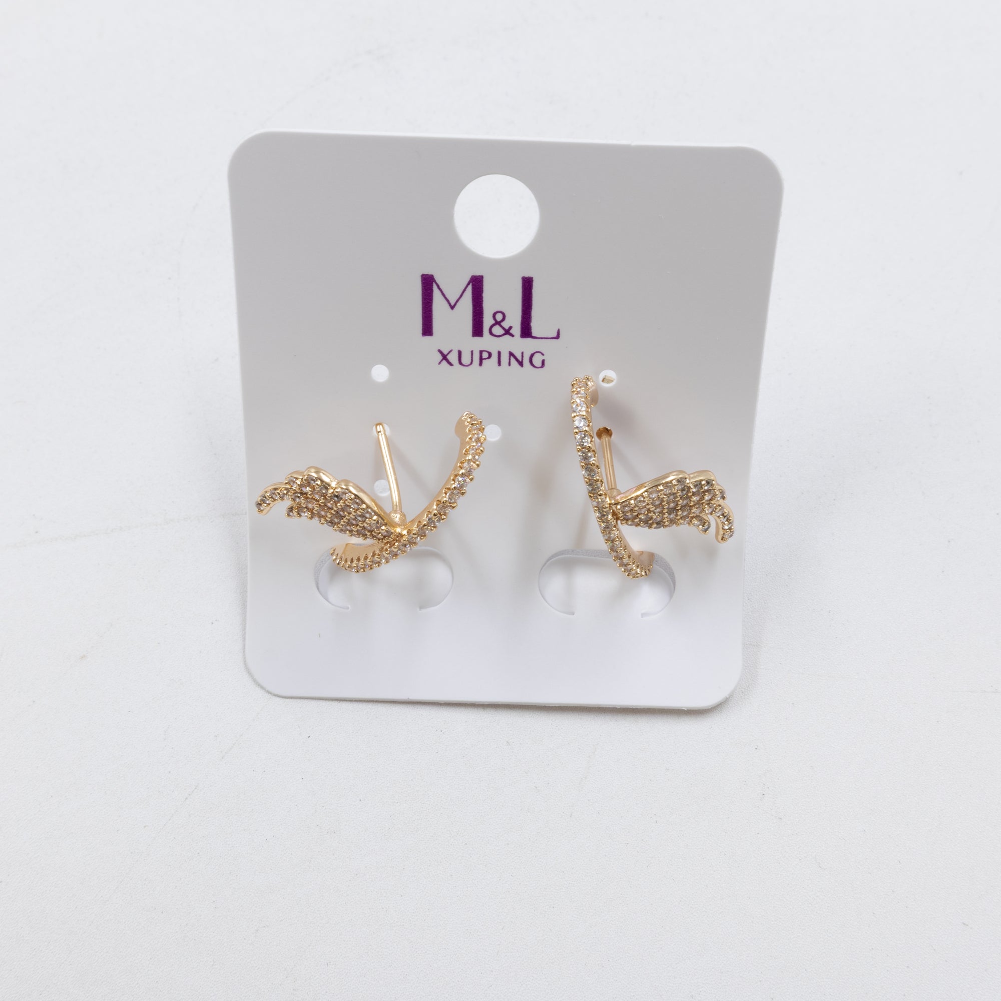 Aretes Dorados Xuping de Aro M12 Oro Laminado