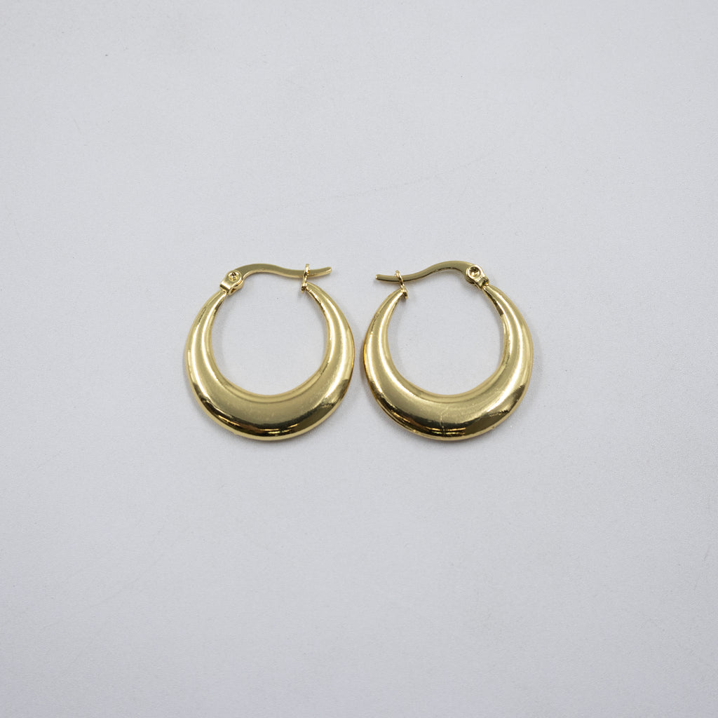 Aretes Dorados Chicos M2 Oro Laminado