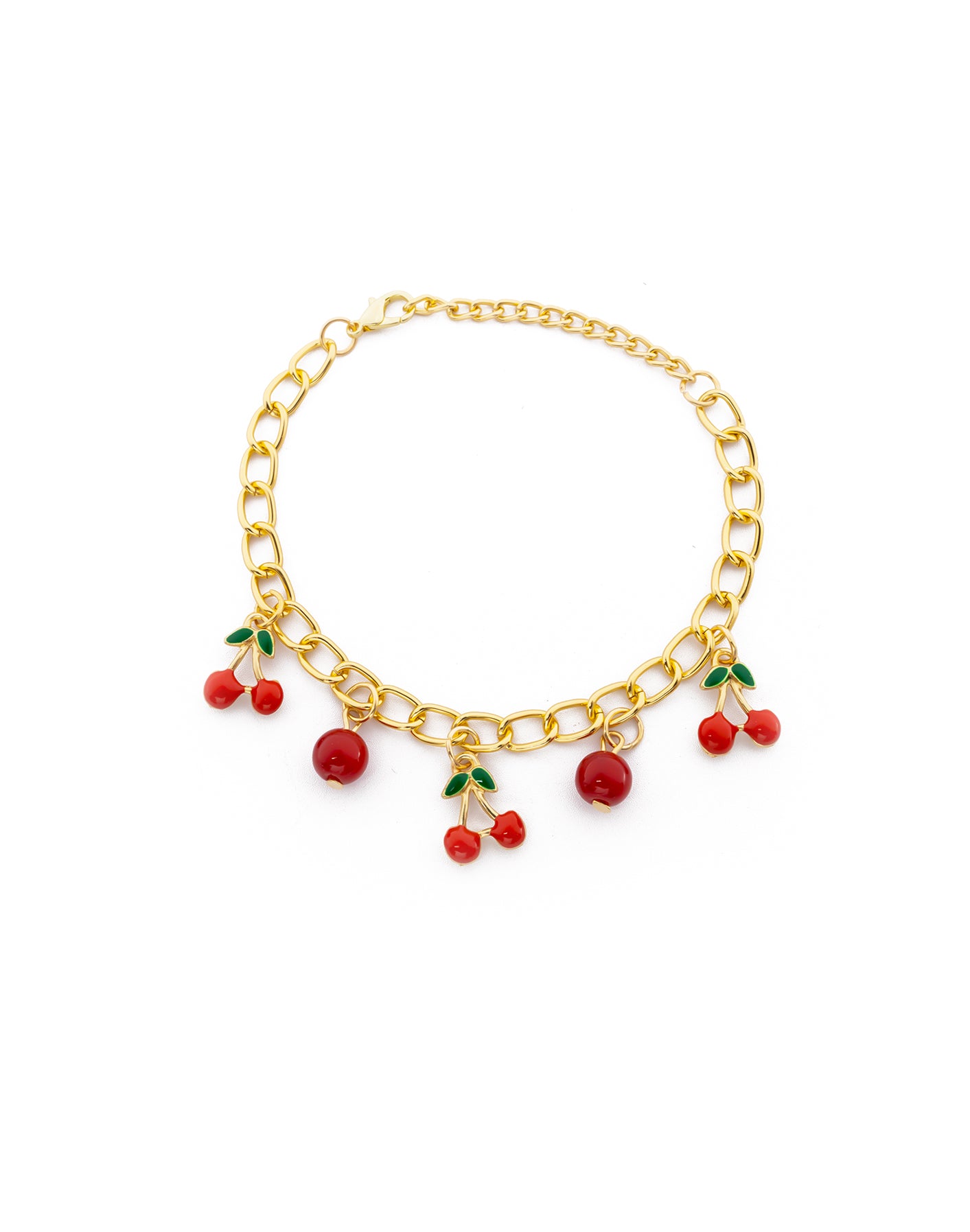 PULSERA DE CEREZA M7 ORO LAMINADO