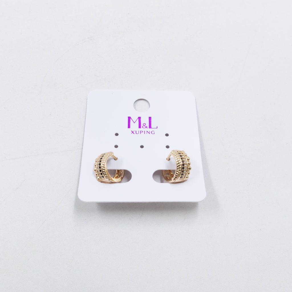 Aretes Dorados Xuping de Aro M10  Oro Laminado