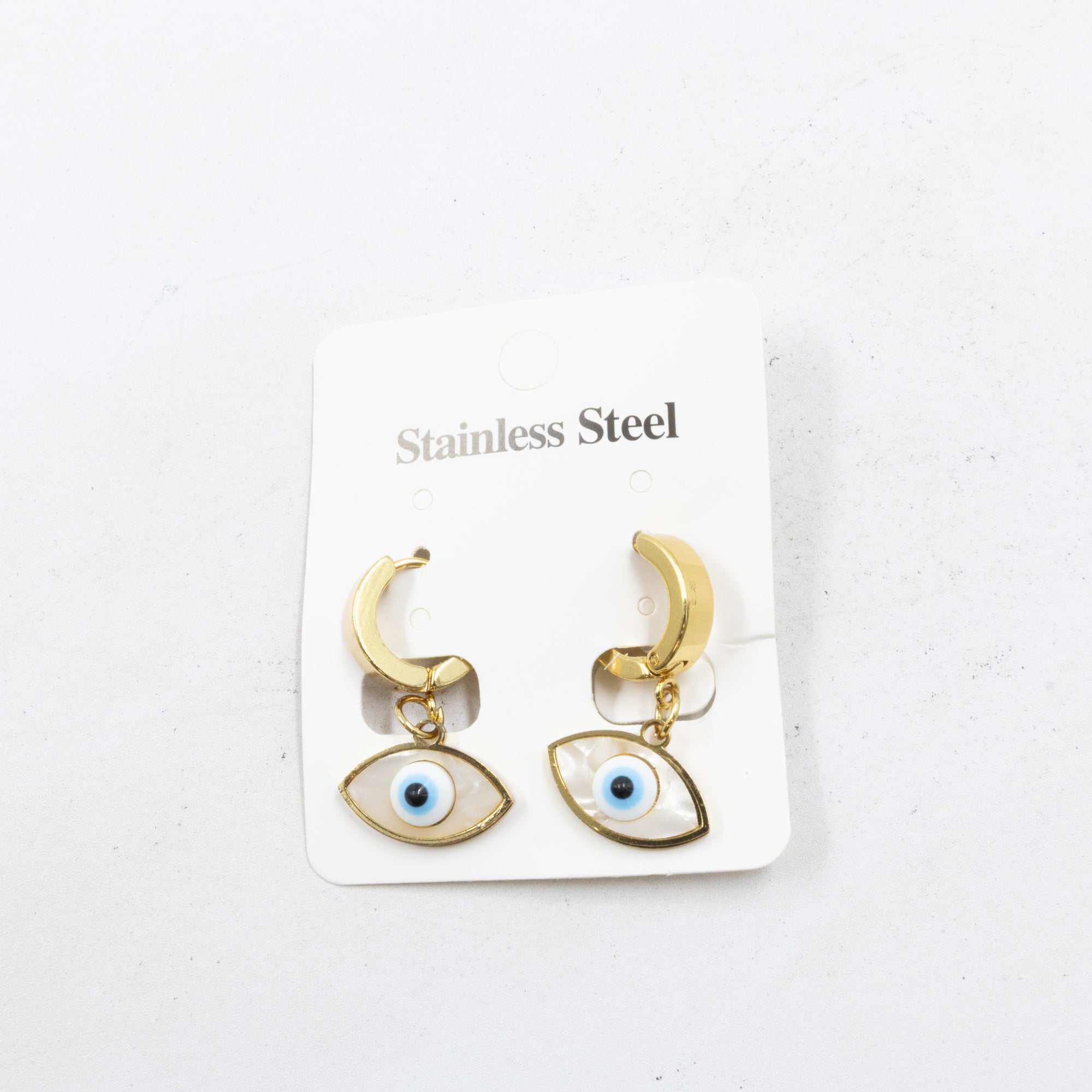 Aretes  Dorados de Ojo Turco M2 Oro Laminado