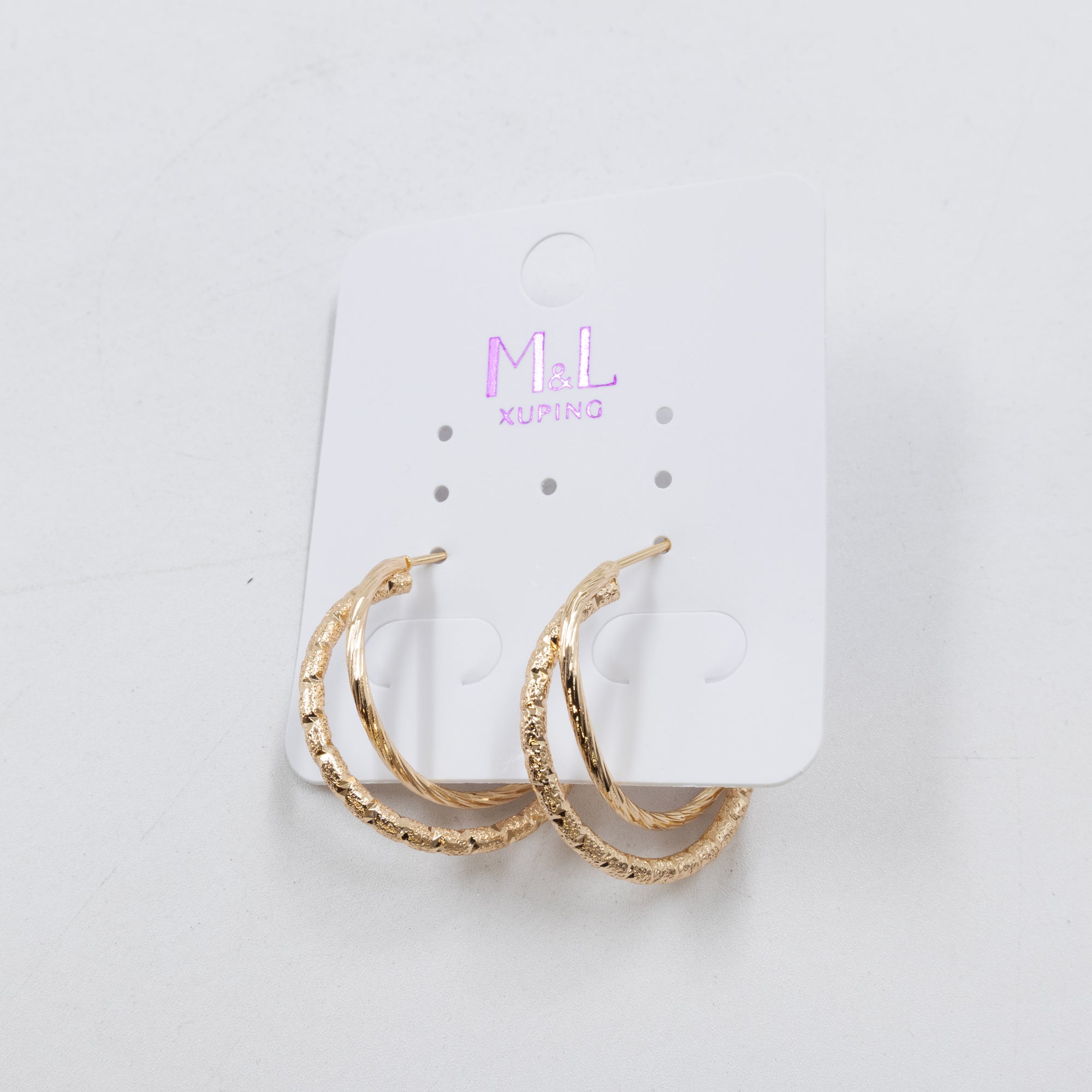 Aretes Dorados Xuping de Aro M5 Oro Laminado