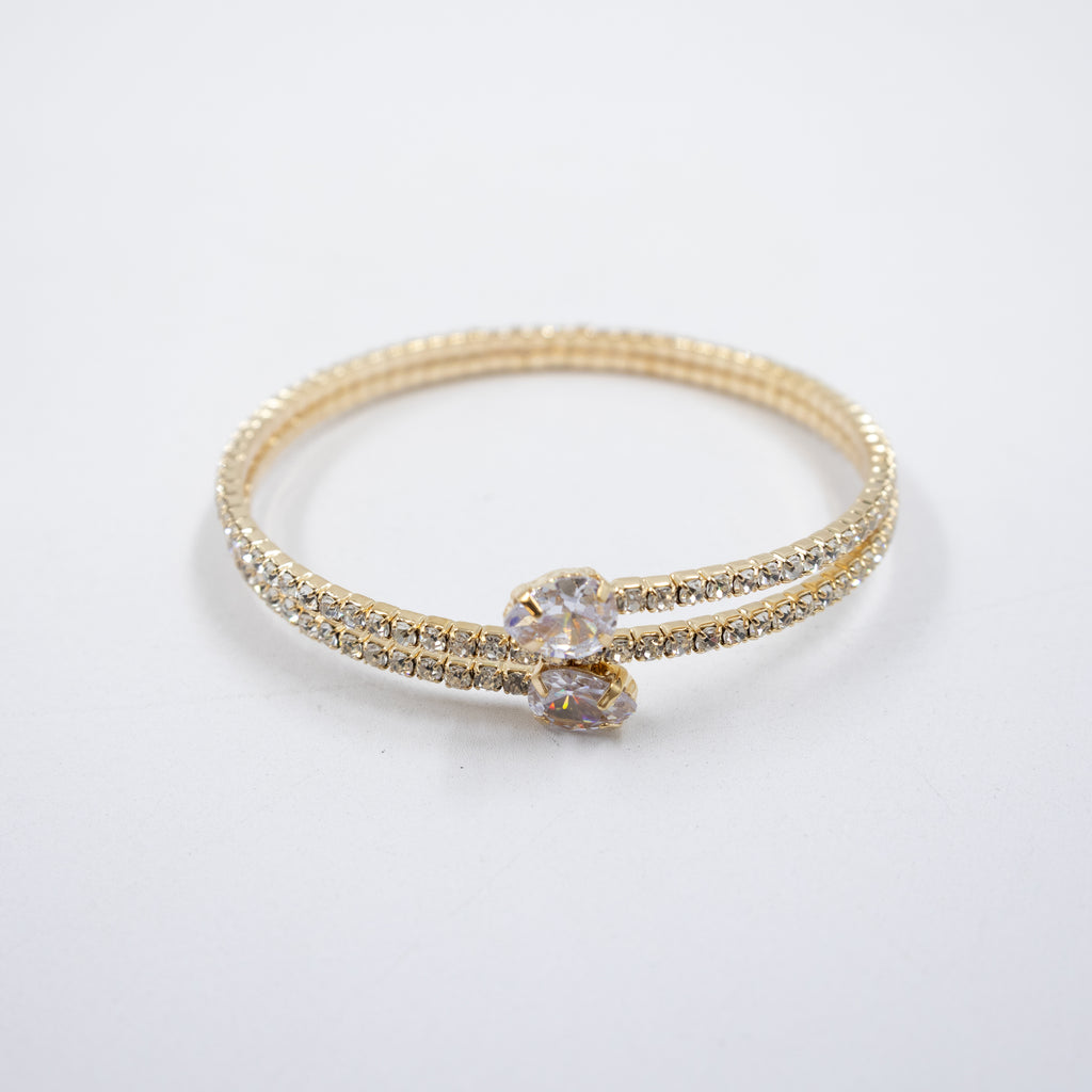 Pulsera Dorada con Piedras M1 Oro Laminado