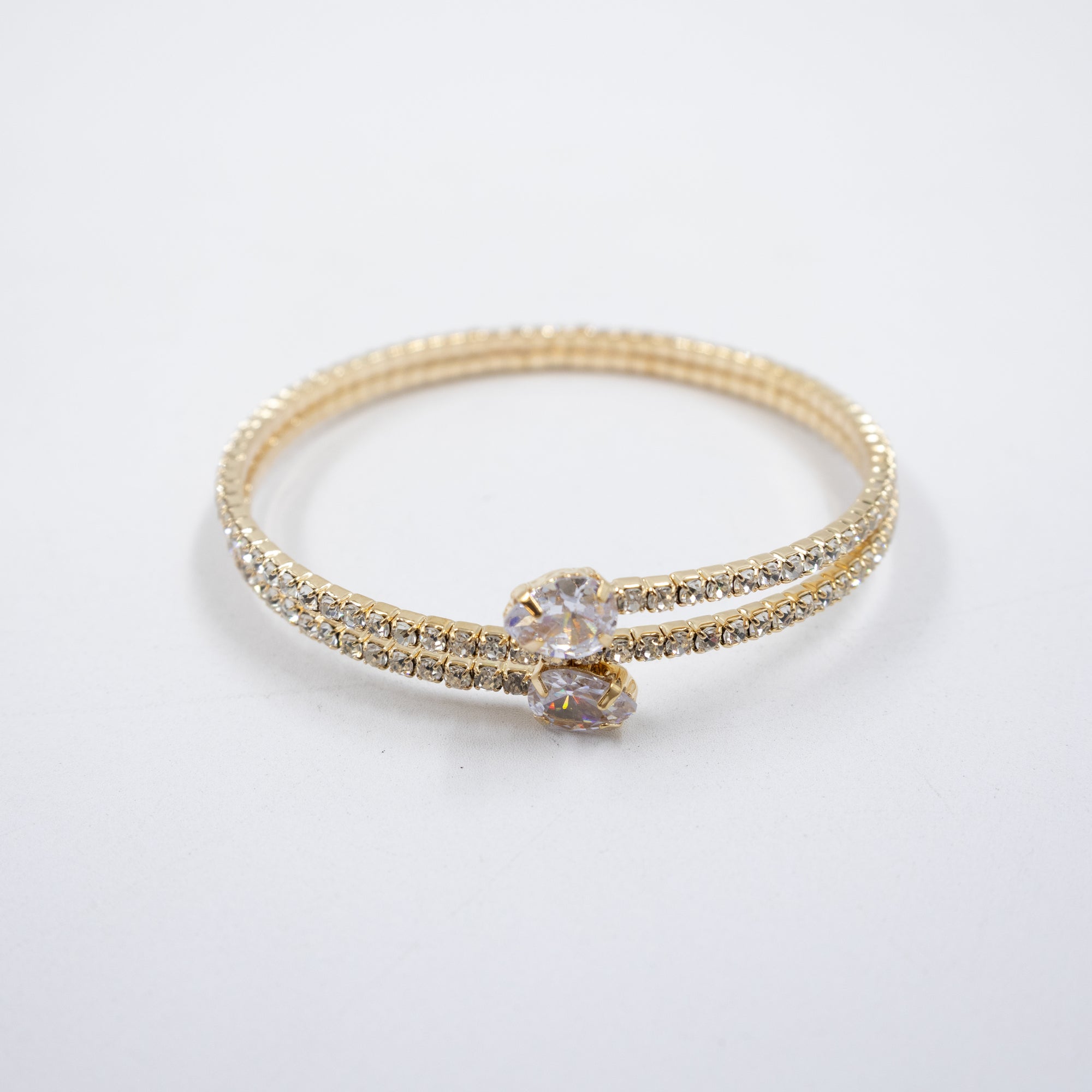 Pulsera Dorada con Piedras M1 Oro Laminado
