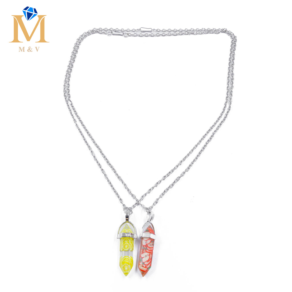 Collares en Pareja de piedras M16 Acero Inoxidable