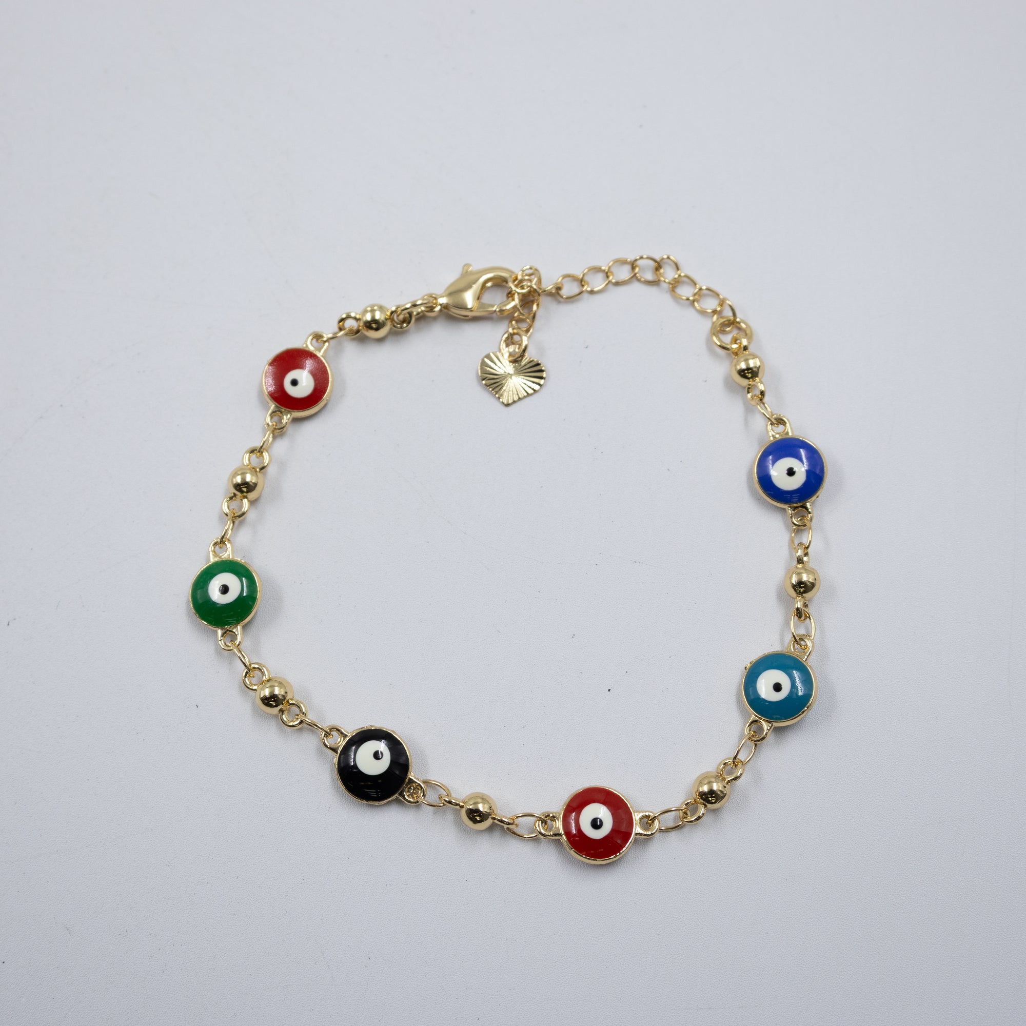 Pulsera Dorada de Ojo Turco M3 Oro Laminado