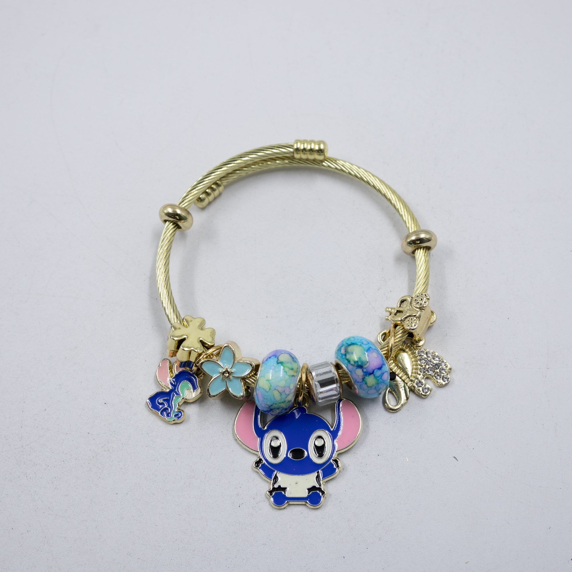 Pulsera tipo Pandora M11 Oro Laminado