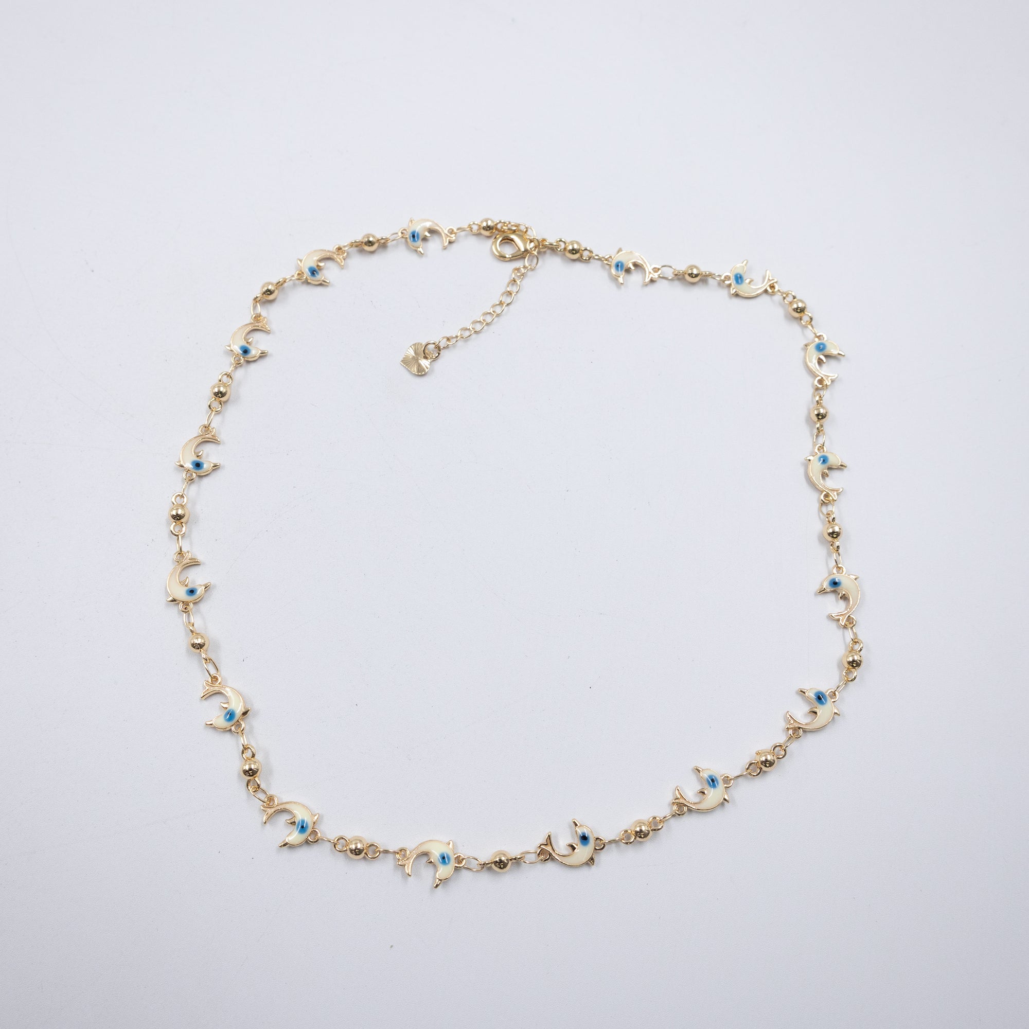 Collar Dorado de Ojo Turco M6 Oro Laminado