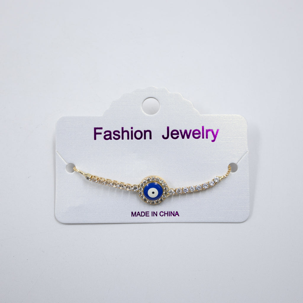 Pulsera Dorada de Ojo Turco M4 Oro Laminado