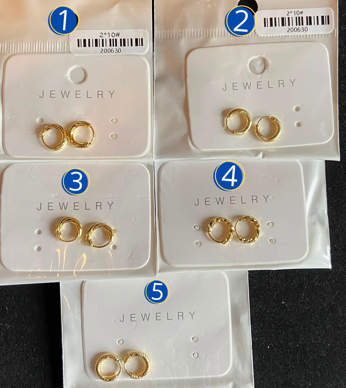 [12/SEPTIEMBRE/26] Arracadas doradas M4 Oro Laminado