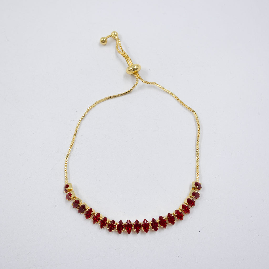 Pulseras Doradas con Piedras M9 Oro Laminado