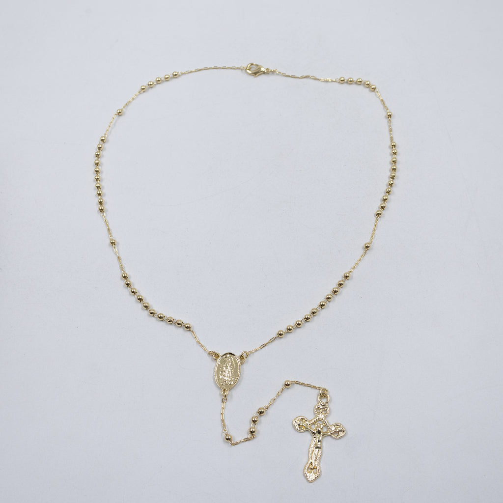 Collar Dorado Religioso M3 Oro Laminado