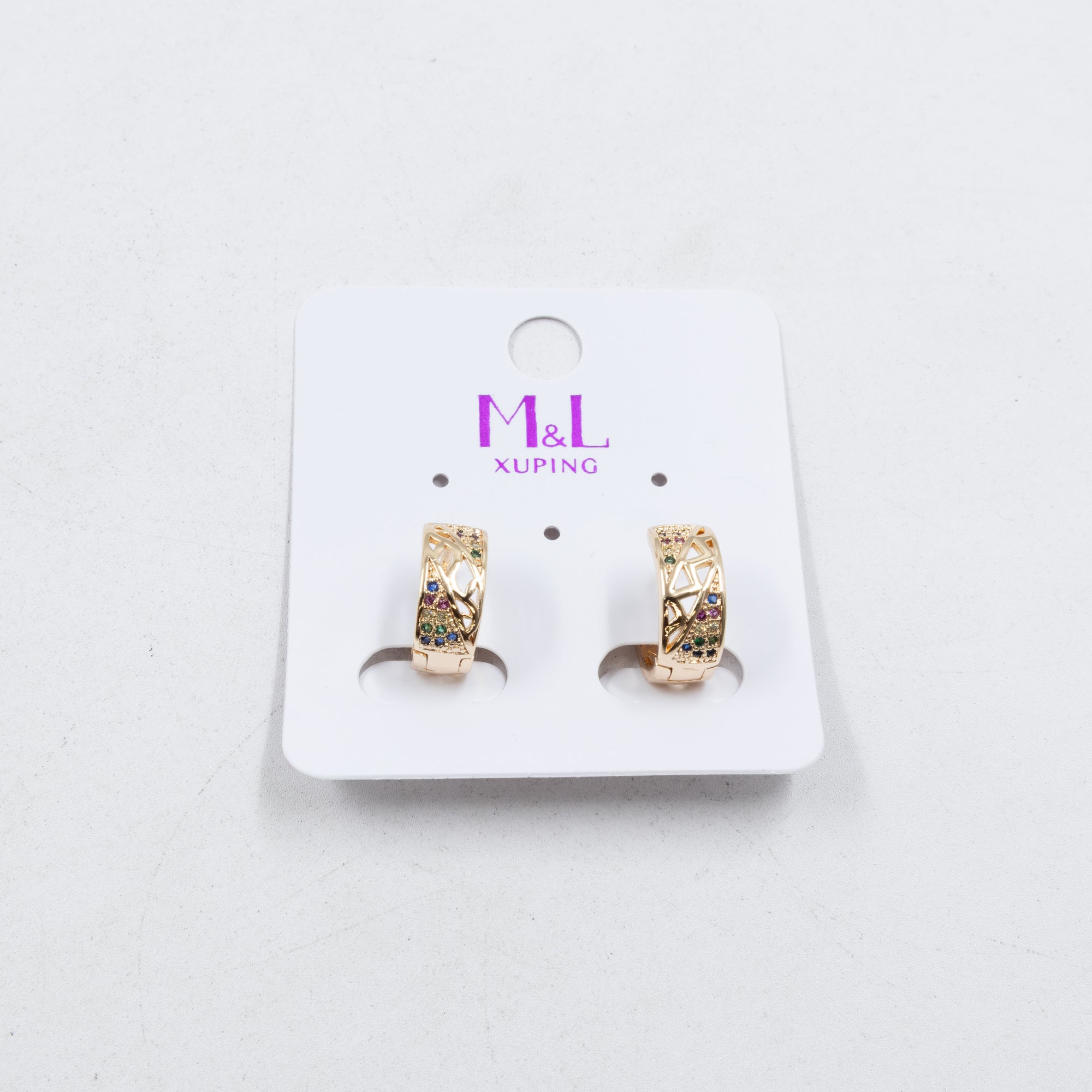 Aretes Xuping Dorados M5 Oro Laminado