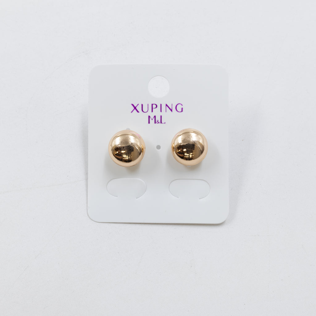Aretes Dorados Xuping de Aro M6 Oro Laminado