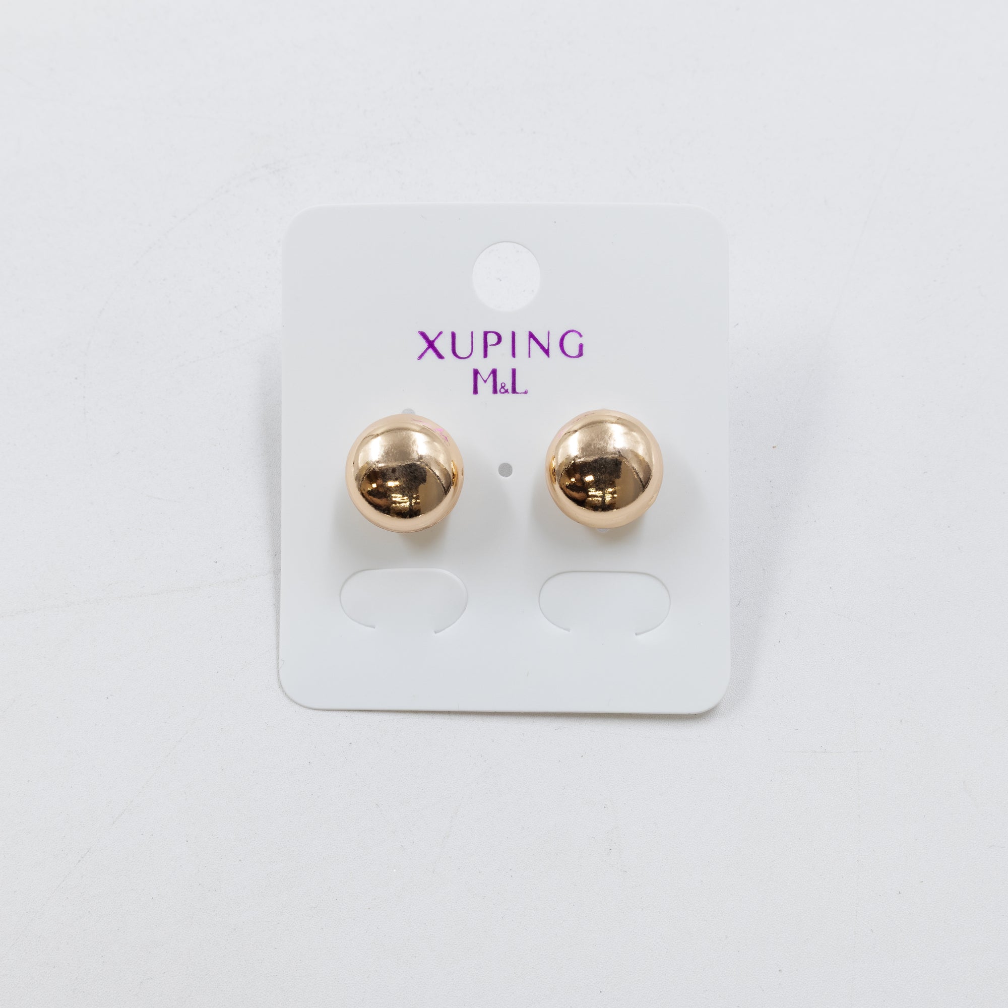 Aretes Dorados Xuping de Aro M6 Oro Laminado
