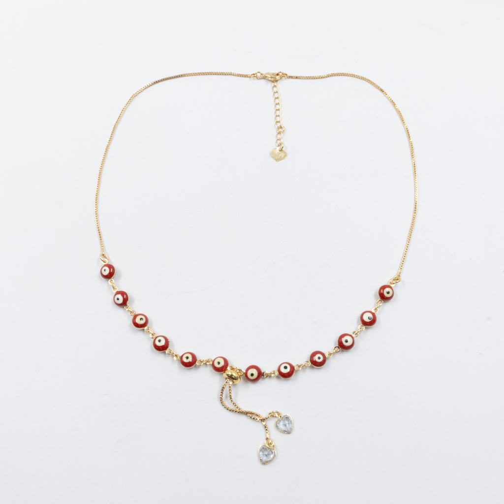 Collar Dorado de Ojo Turco M4 Oro Laminado
