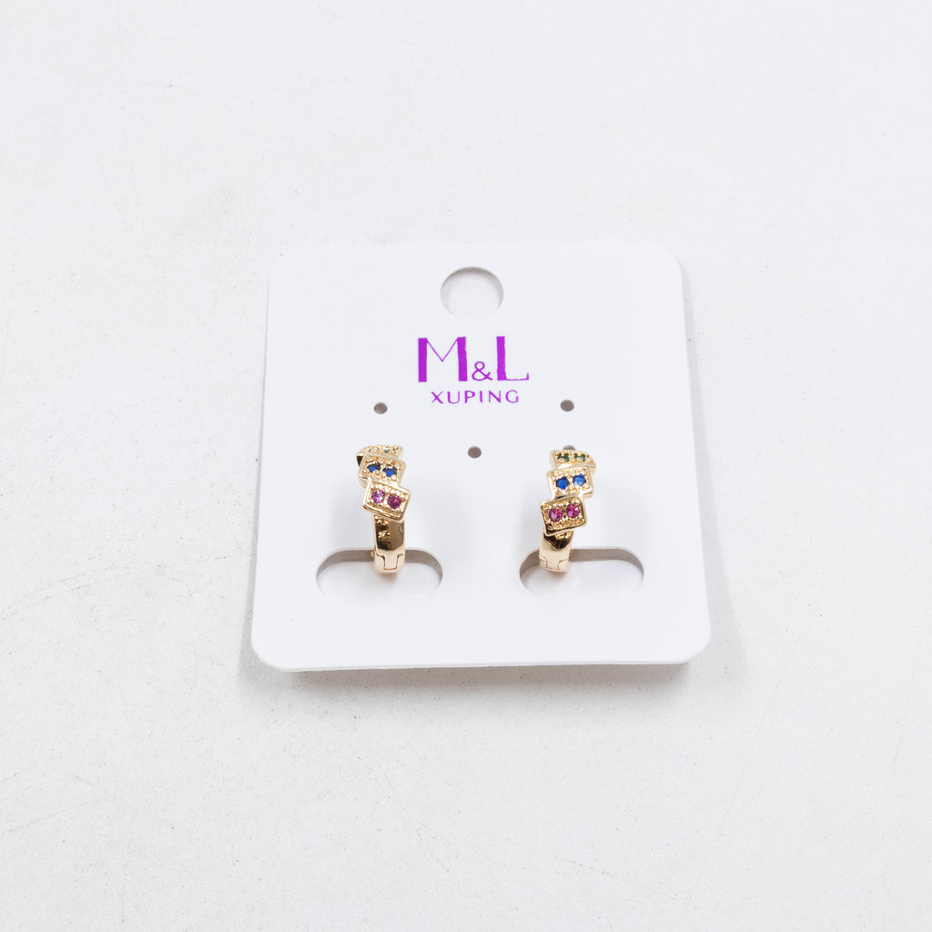 Aretes Xuping Dorados M1 Oro Laminado