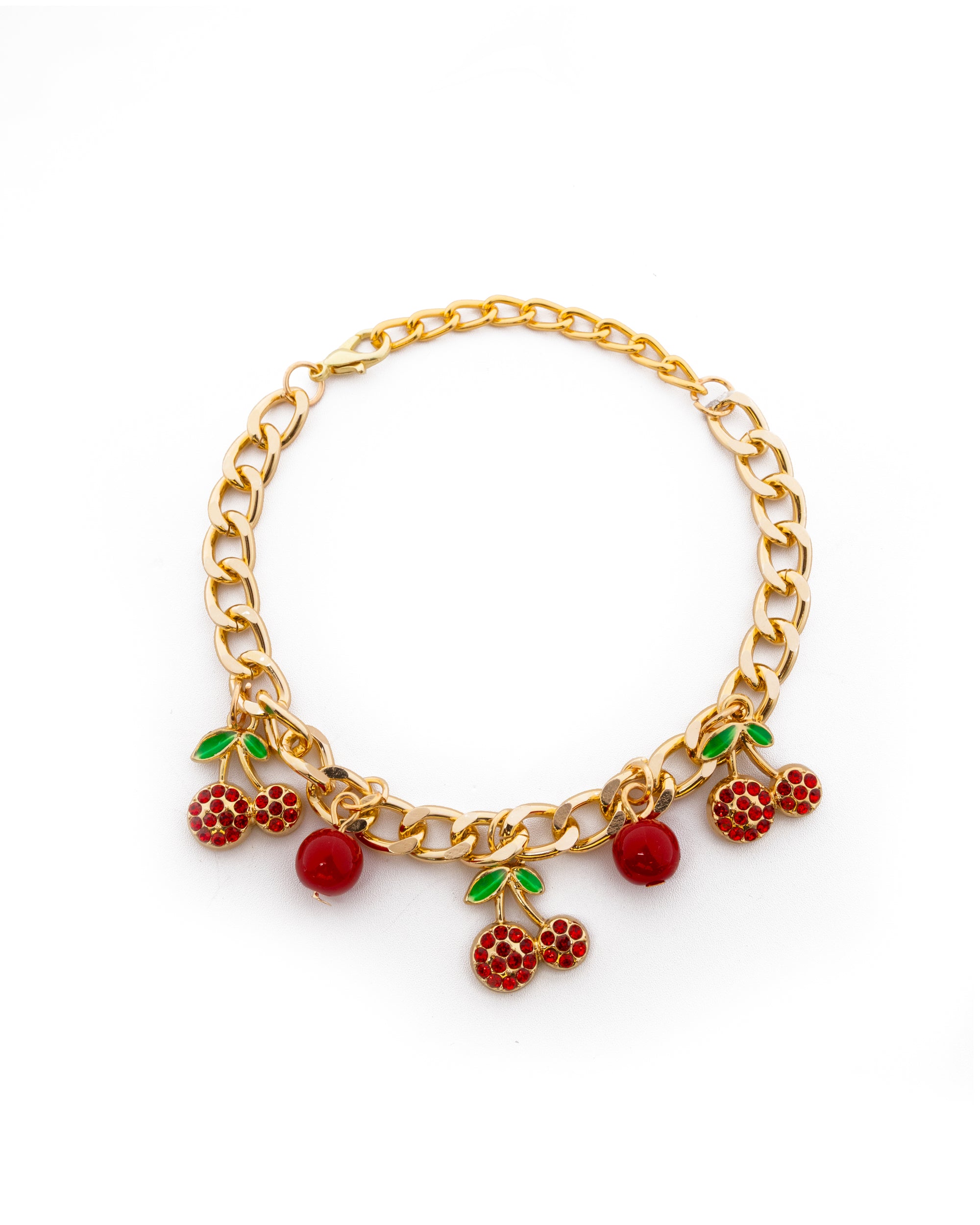 PULSERA DE CEREZA M4 ORO LAMINADO