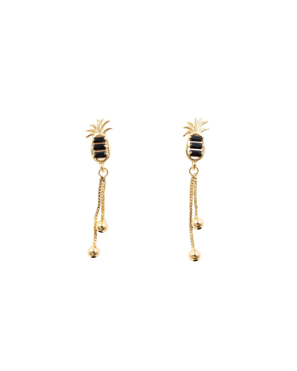 Aretes Dorados Largos M1 Oro Laminado