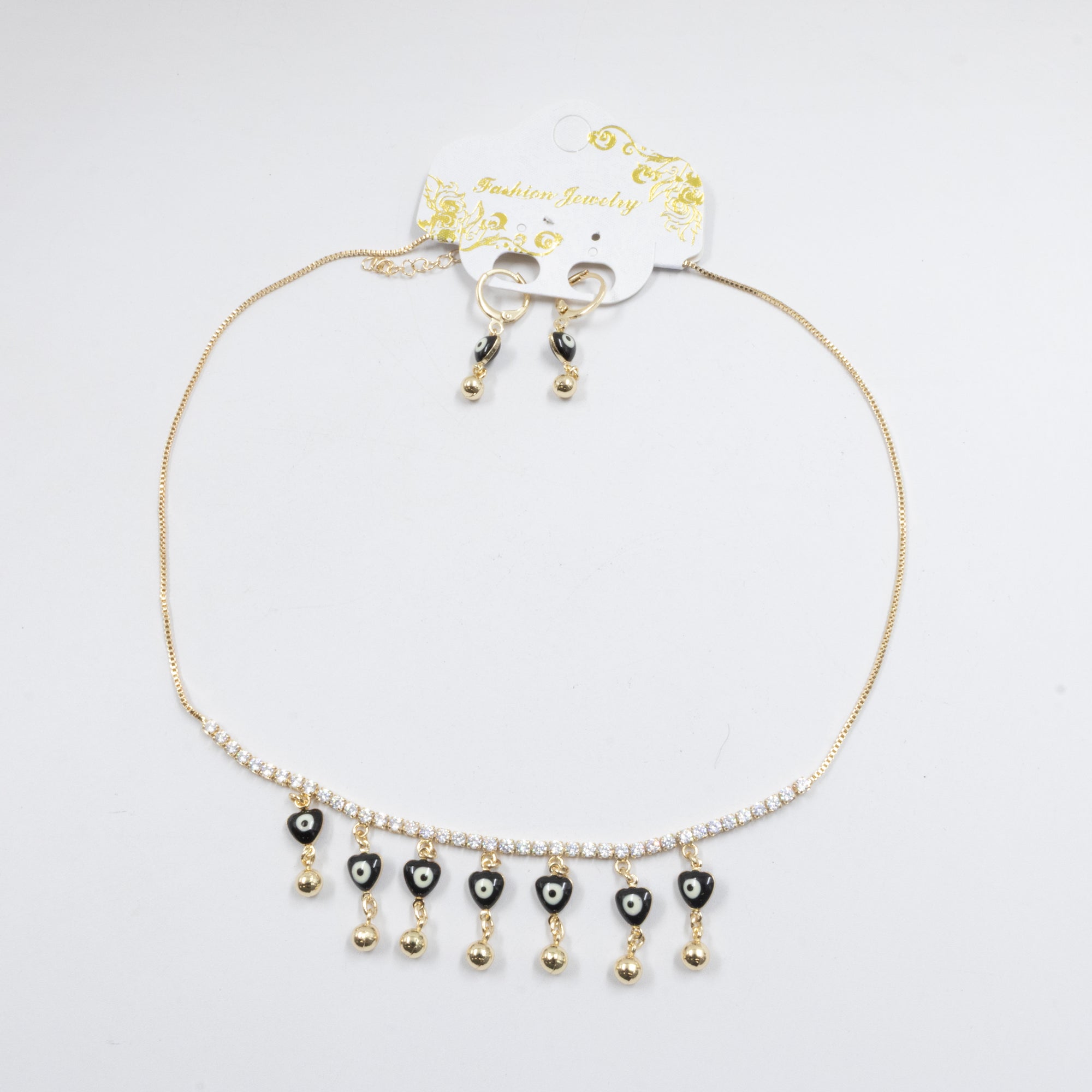 Conjunto Dorado de Ojo Turco M1 Oro Laminado
