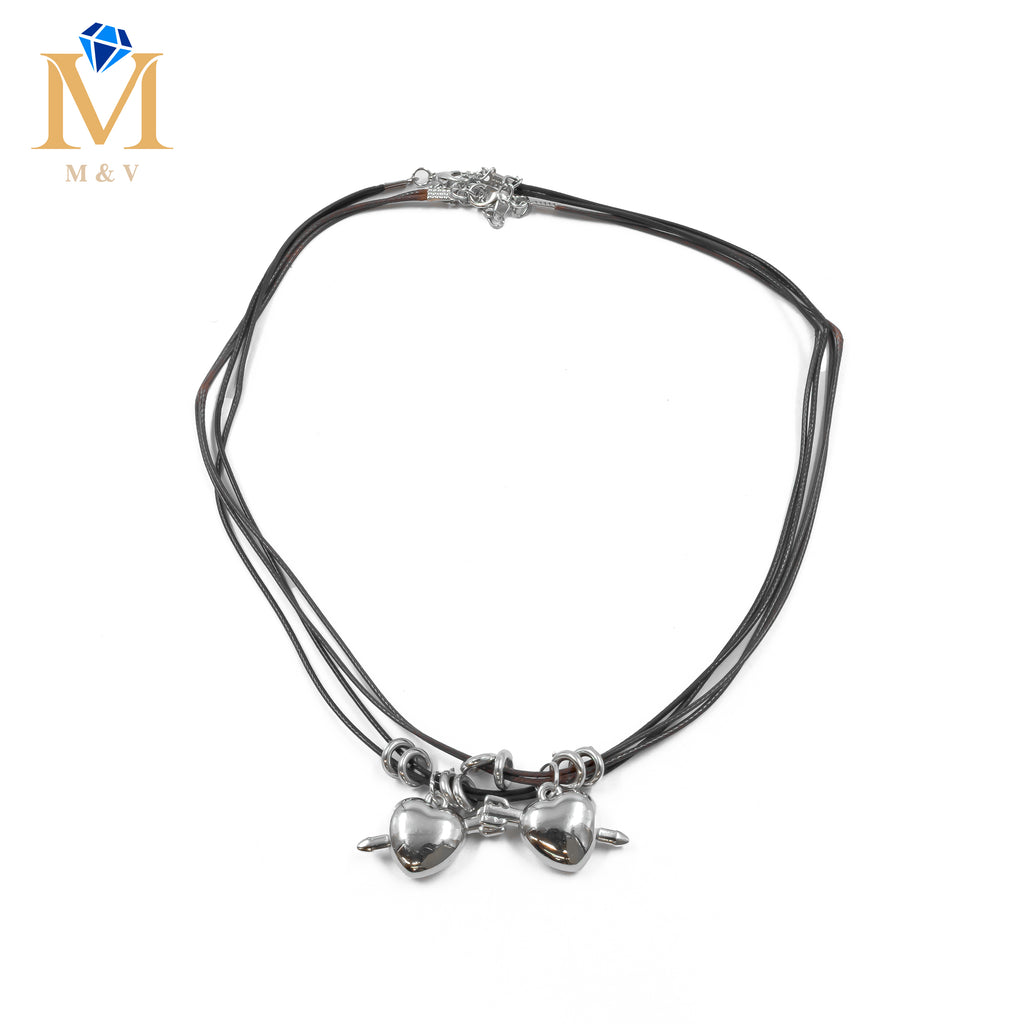 Collares en Pareja de piedras M19 Acero Inoxidable