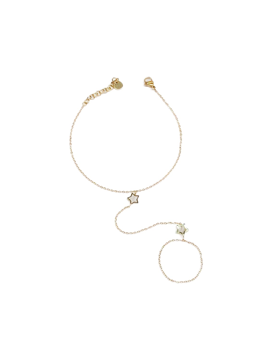 Pulsera Dorada con Dije - M1 Oro Laminado