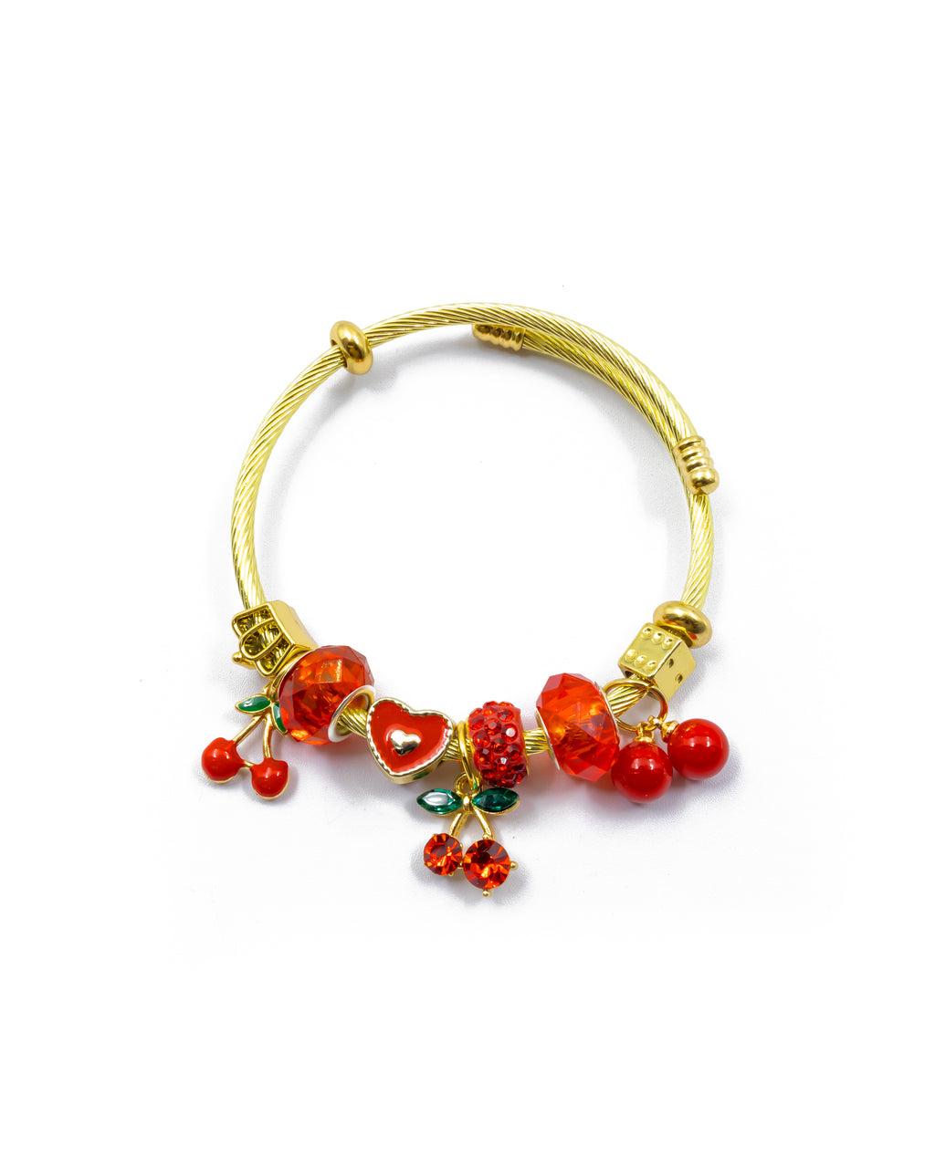 PULSERA DE CORAZON M1 ORO LAMINADO