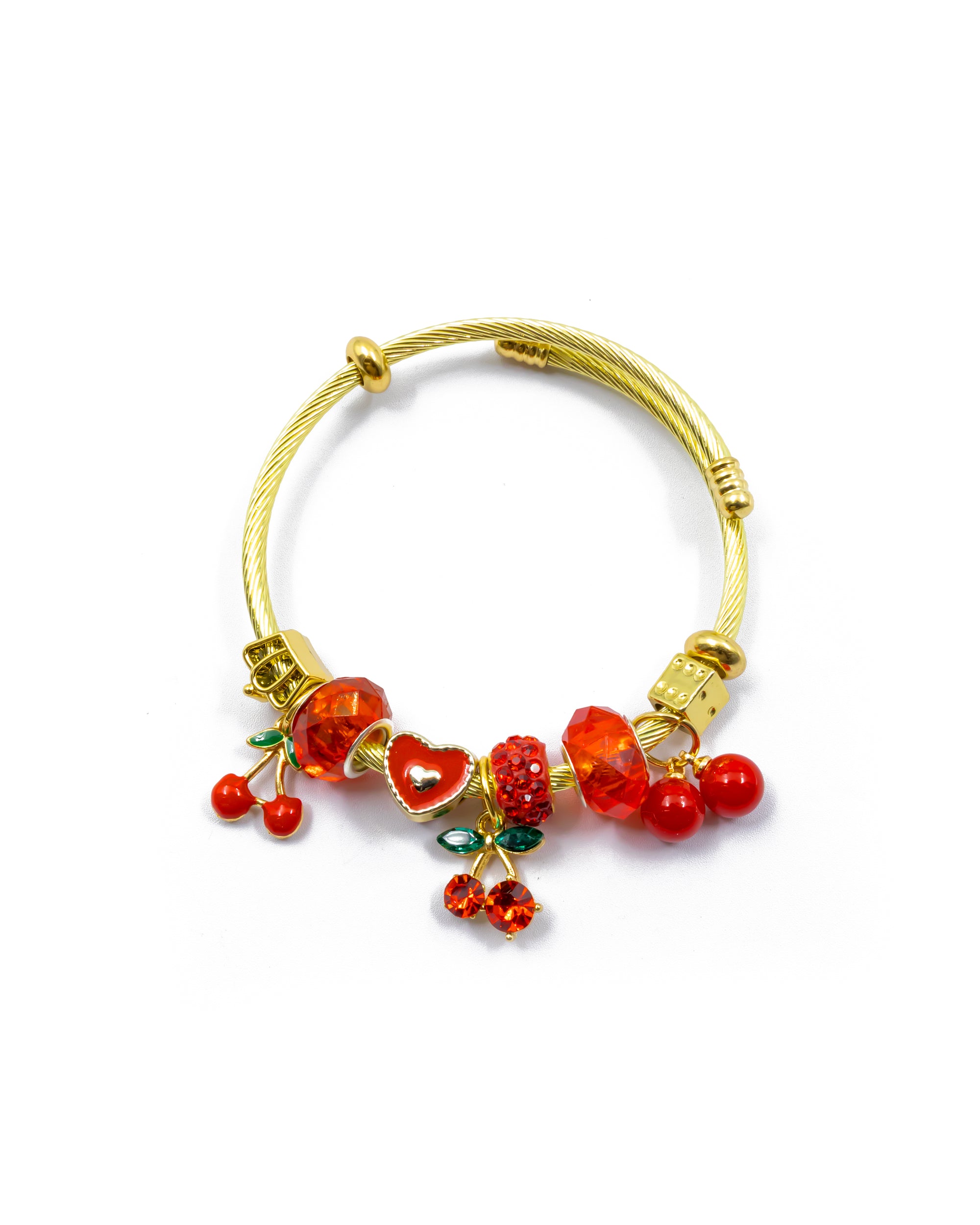 PULSERA DE CORAZON M1 ORO LAMINADO