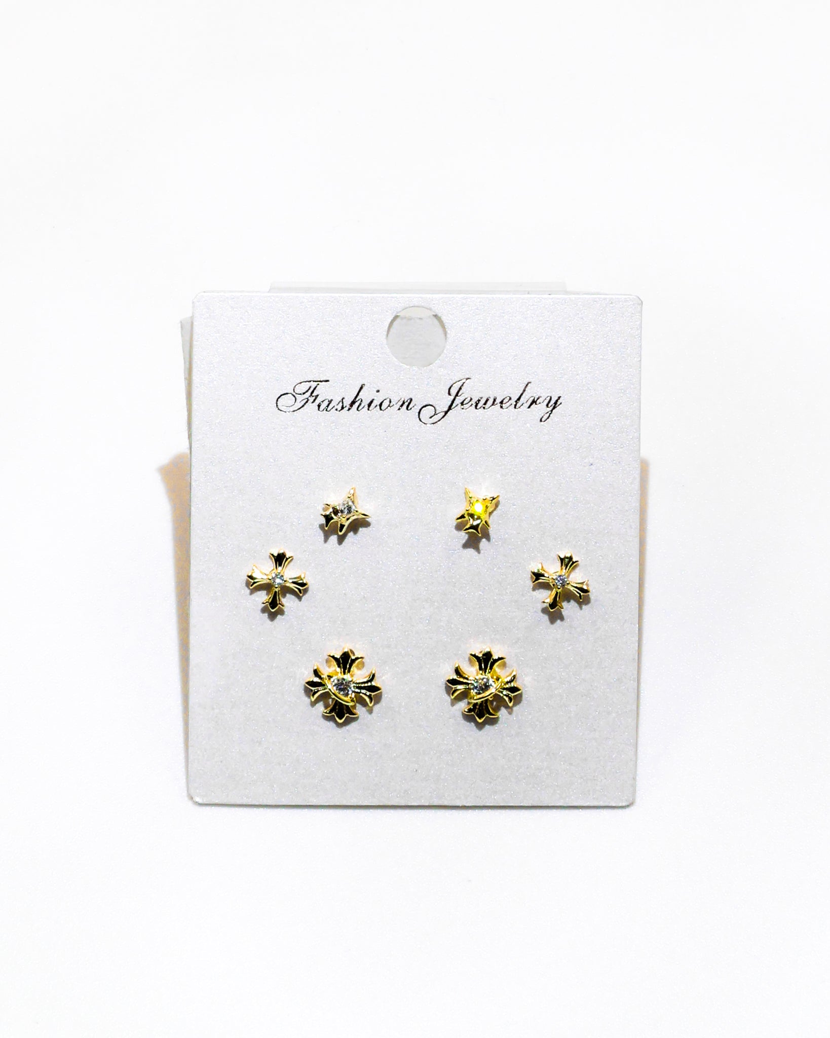 Set Aretes X3 - M17 Oro Laminado