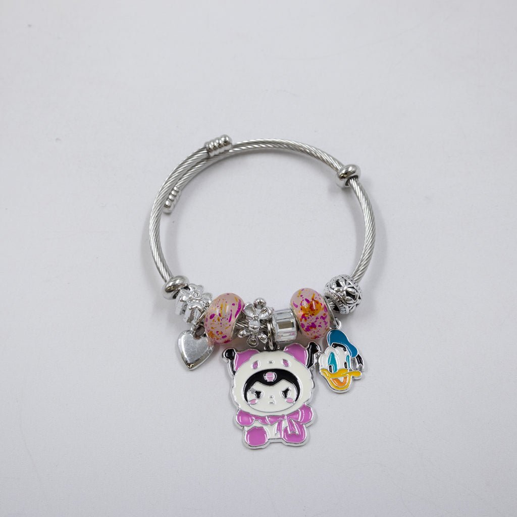 Pulsera tipo Pandora Plateados M3 Oro Laminado