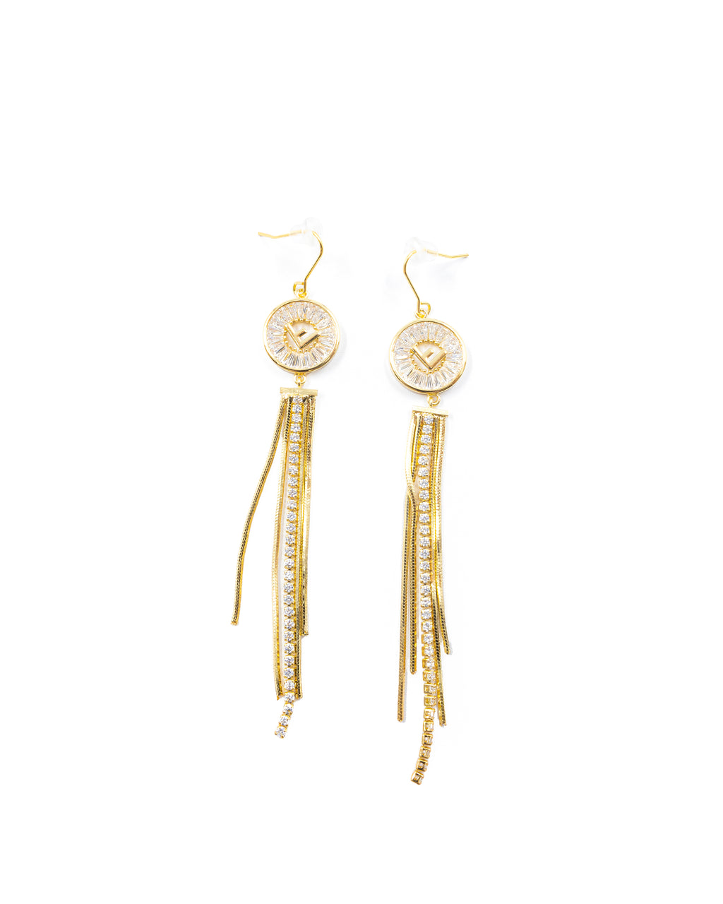 Aretes Largos Ansheli Dorados M13 Oro Laminado