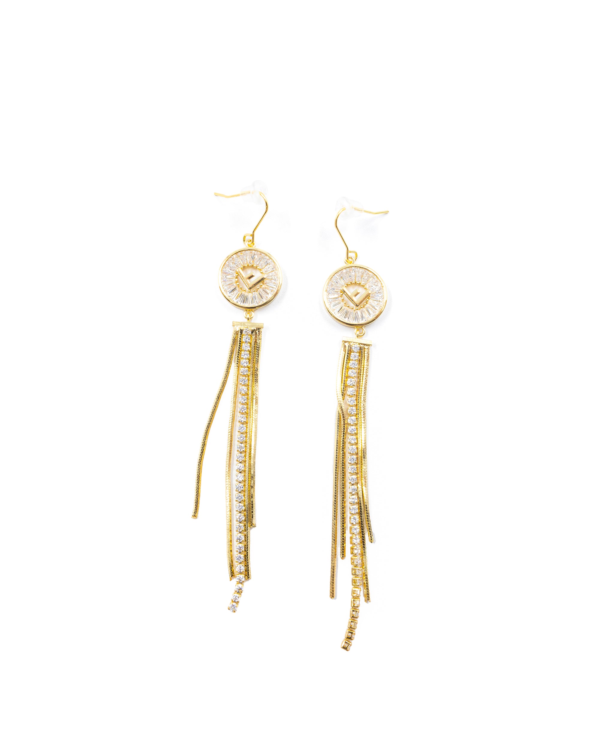 Aretes Largos Ansheli Dorados M13 Oro Laminado